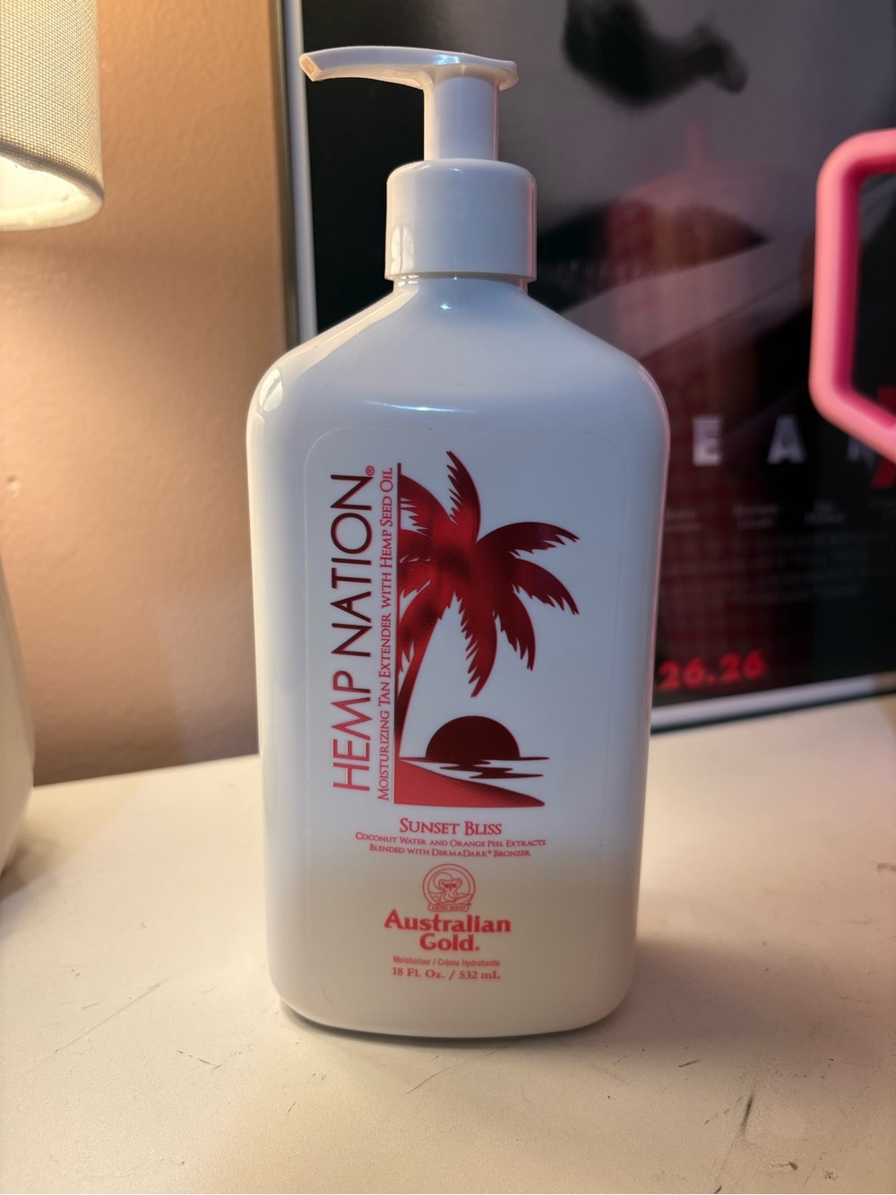 Hemp Nation Moisturizing Tan Extender Lotion - Sunset Bliss (Palm Beach Tan)